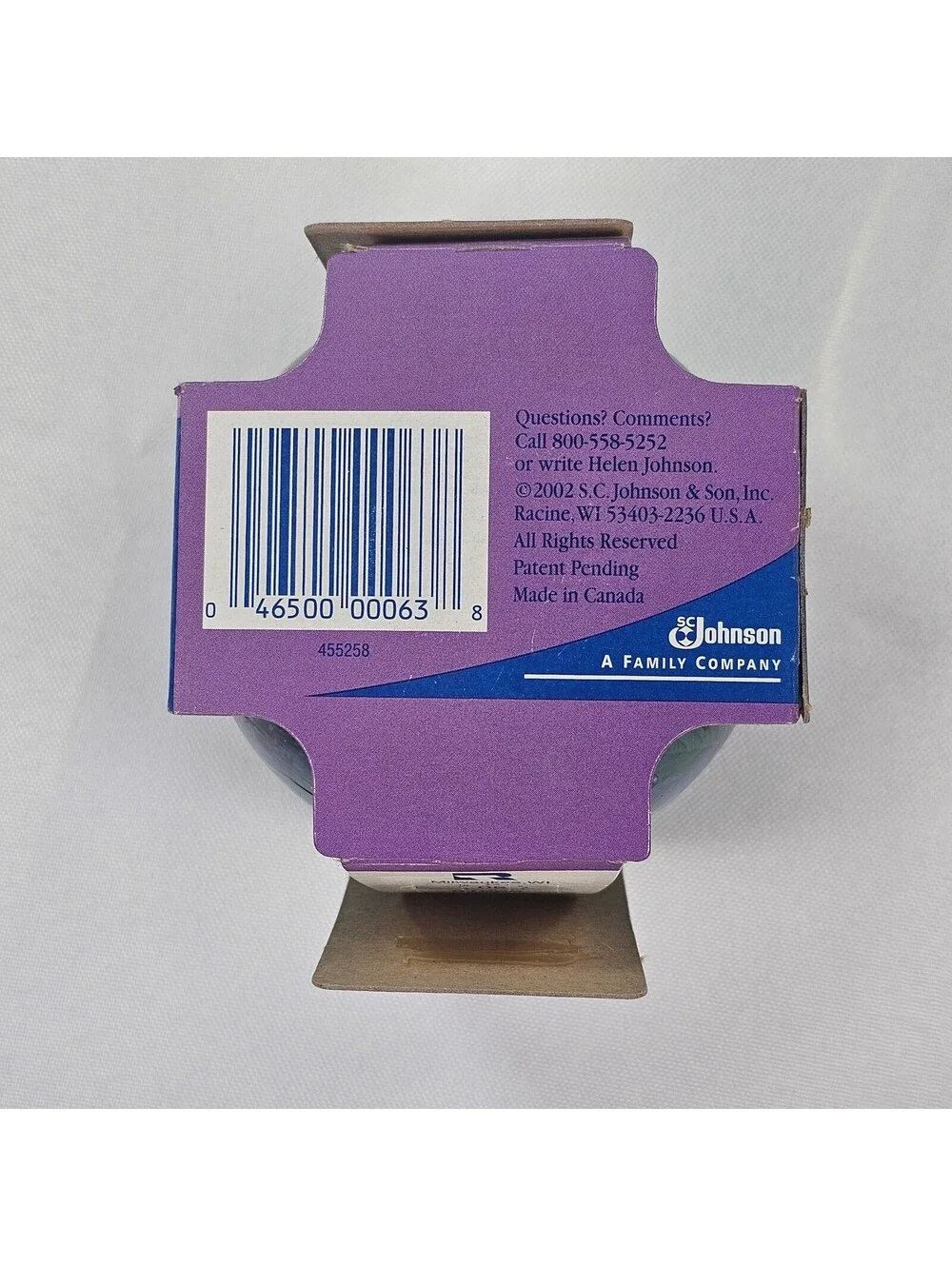 Glade Mountain Berry Scented Candle 4 oz Jar Blue Purple Vintage SC Discontinued